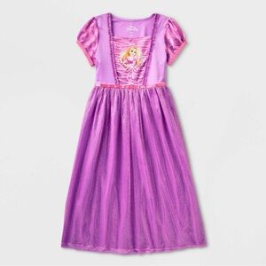 Disney Rapunzel Purple and Pink Sparkle Princess Dress Nightgown
